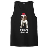 Boer Goat Christmas Merry Goatmas PosiCharge Competitor Tank