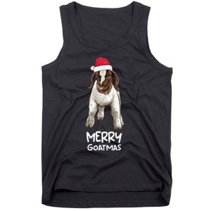 Boer Goat Christmas Merry Goatmas Tank Top