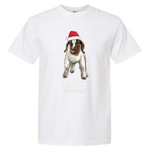 Boer Goat Christmas Merry Goatmas Garment-Dyed Heavyweight T-Shirt