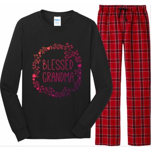 Blessed Grandma Christian Religious Funny Gift Best Grammy Ever Funny Gift Long Sleeve Pajama Set