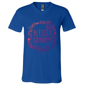 Blessed Grandma Christian Religious Funny Gift Best Grammy Ever Funny Gift V-Neck T-Shirt