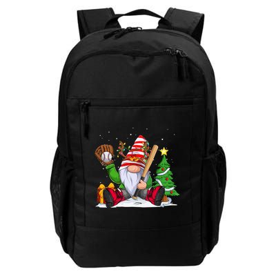 Baseball Gnome Christmas Winter Season Catcher Pitcher Funny Gift Backpack