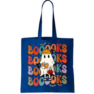 Booooks Groovy Cute Ghost Book Retro Reading Halloween Meaningful Gift Tote Bag