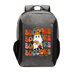 Booooks Groovy Cute Ghost Book Retro Reading Halloween Meaningful Gift Vector Backpack