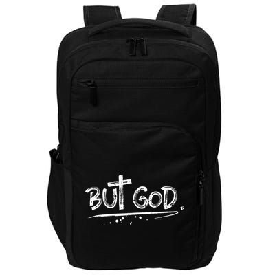 But God Christian Cross Gift Impact Tech Backpack