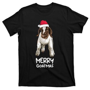 Boer goat Christmas Merry Goatmas  T-Shirt