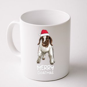 Boer goat Christmas Merry Goatmas  Coffee Mug