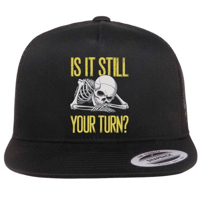 Board Game Card Is It Still Your Turn Game Nights Flat Bill Trucker Hat