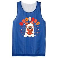 Booooks Groovy Cute Ghost Book Retro Reading Halloween Gift Mesh Reversible Basketball Jersey Tank