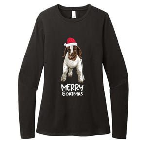 Boer goat Christmas Merry Goatmas Womens CVC Long Sleeve Shirt