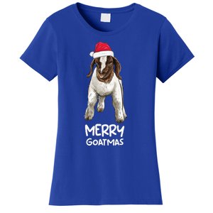 Boer goat Christmas Merry Goatmas Women's T-Shirt