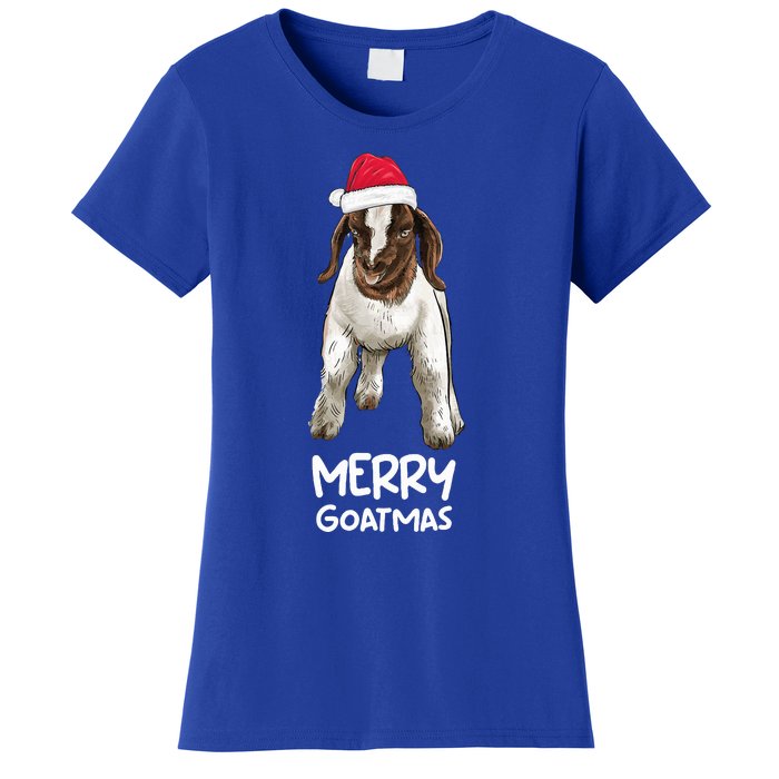 Boer goat Christmas Merry Goatmas Women's T-Shirt