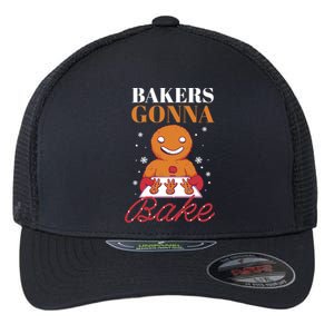 Baking Gingerbread Christmas Bakers Gonna Bake Cool Gift Flexfit Unipanel Trucker Cap