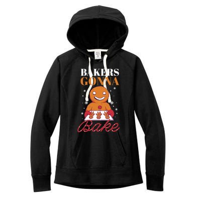 Baking Gingerbread Christmas Bakers Gonna Bake Cool Gift Women's Fleece Hoodie