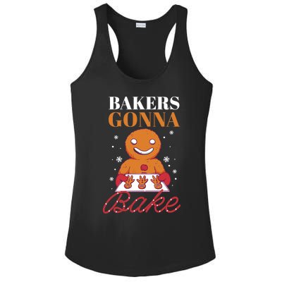 Baking Gingerbread Christmas Bakers Gonna Bake Cool Gift Ladies PosiCharge Competitor Racerback Tank