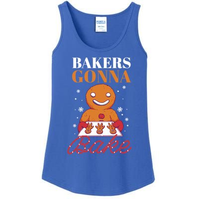 Baking Gingerbread Christmas Bakers Gonna Bake Cool Gift Ladies Essential Tank