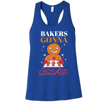 Baking Gingerbread Christmas Bakers Gonna Bake Cool Gift Women's Racerback Tank