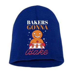 Baking Gingerbread Christmas Bakers Gonna Bake Cool Gift Short Acrylic Beanie