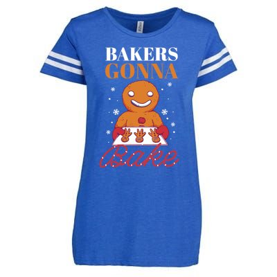 Baking Gingerbread Christmas Bakers Gonna Bake Cool Gift Enza Ladies Jersey Football T-Shirt