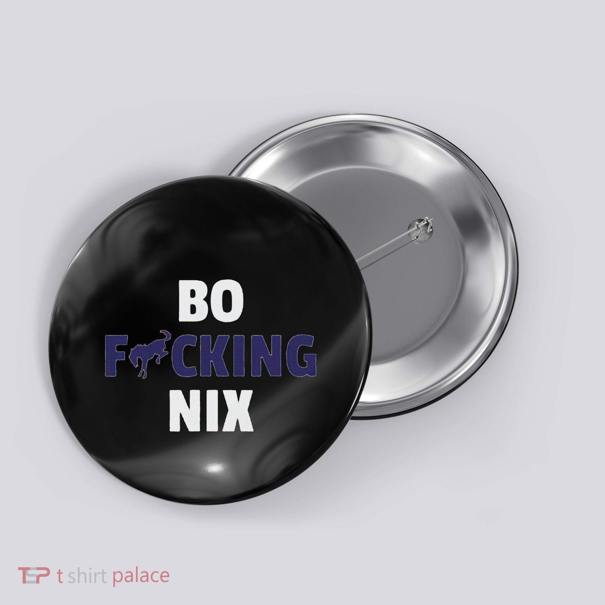Bo Graphic Custom Nix Vintage Denver Button