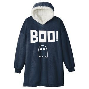 Boo! Ghost Creepy Scary Ghosts Boo Hooded Wearable Blanket