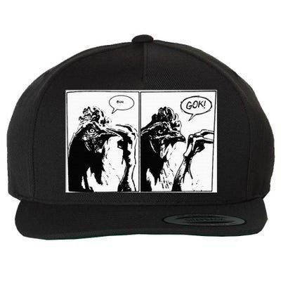 Buh Gok Chicken Wool Snapback Cap