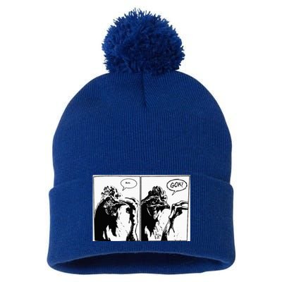 Buh Gok Chicken Pom Pom 12in Knit Beanie