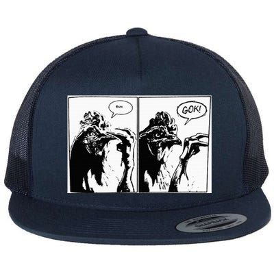 Buh Gok Chicken Flat Bill Trucker Hat