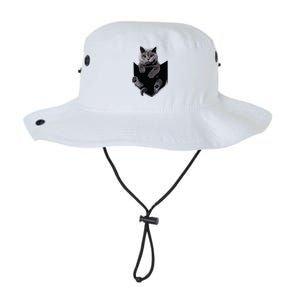 British Grey Cat In Pocket Cats Tee Gift Legacy Cool Fit Booney Bucket Hat