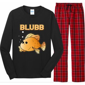 Blubb Goldfish Cute Fish Aquarium Fish Goldfish Long Sleeve Pajama Set