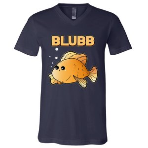 Blubb Goldfish Cute Fish Aquarium Fish Goldfish V-Neck T-Shirt