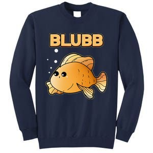 Blubb Goldfish Cute Fish Aquarium Fish Goldfish Tall Sweatshirt