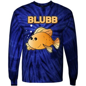 Blubb Goldfish Cute Fish Aquarium Fish Goldfish Tie-Dye Long Sleeve Shirt