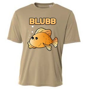 Blubb Goldfish Cute Fish Aquarium Fish Goldfish Cooling Performance Crew T-Shirt