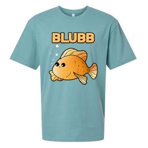 Blubb Goldfish Cute Fish Aquarium Fish Goldfish Sueded Cloud Jersey T-Shirt