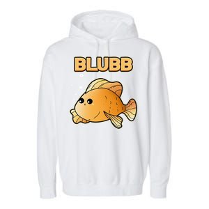 Blubb Goldfish Cute Fish Aquarium Fish Goldfish Garment-Dyed Fleece Hoodie