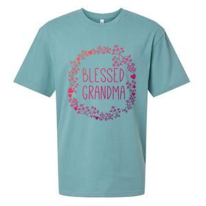 Blessed Grandma Christian Religious Funny Gift Best Grammy Ever Funny Gift Sueded Cloud Jersey T-Shirt