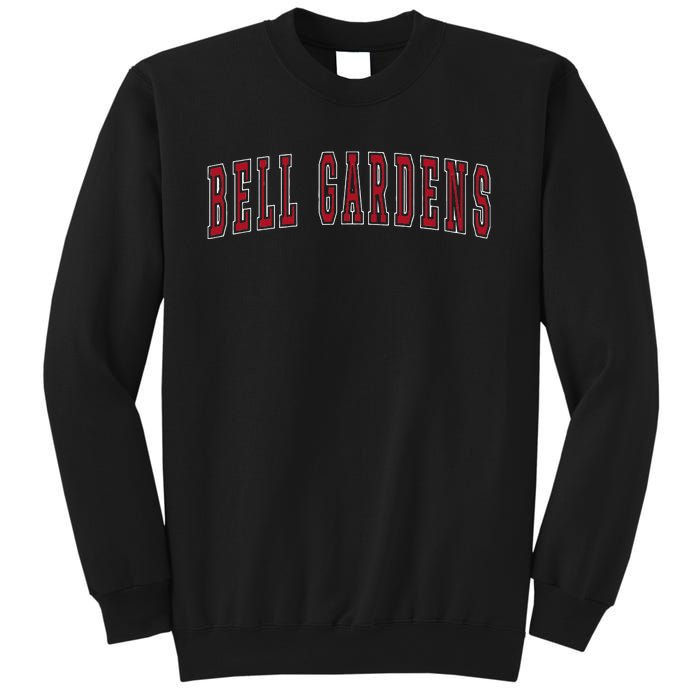 Bell Gardens California Souvenir Vacation College Style Red Sweatshirt