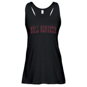 Bell Gardens California Souvenir Vacation College Style Red Ladies Essential Flowy Tank