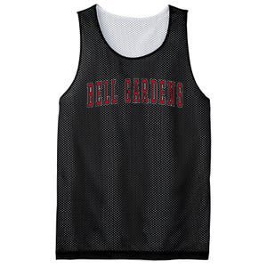 Bell Gardens California Souvenir Vacation College Style Red Mesh Reversible Basketball Jersey Tank