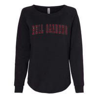 Bell Gardens California Souvenir Vacation College Style Red Womens California Wash Sweatshirt