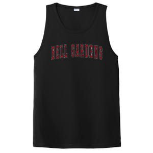 Bell Gardens California Souvenir Vacation College Style Red PosiCharge Competitor Tank