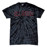 Bell Gardens California Souvenir Vacation College Style Red Tie-Dye T-Shirt