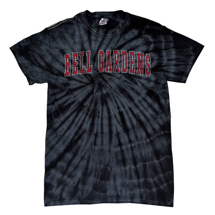 Bell Gardens California Souvenir Vacation College Style Red Tie-Dye T-Shirt