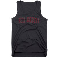 Bell Gardens California Souvenir Vacation College Style Red Tank Top