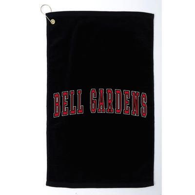 Bell Gardens California Souvenir Vacation College Style Red Golf Towel
