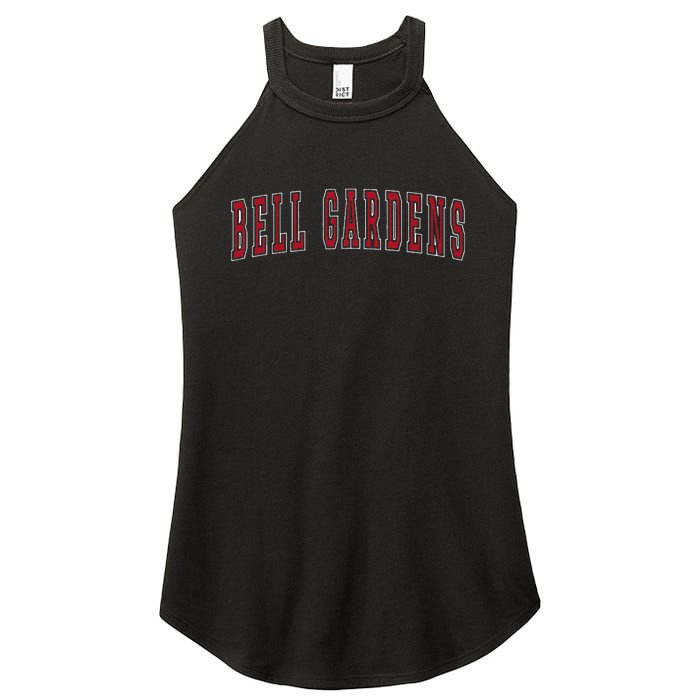 Bell Gardens California Souvenir Vacation College Style Red Women's Perfect Tri Rocker Tank