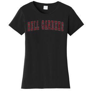 Bell Gardens California Souvenir Vacation College Style Red Women's T-Shirt