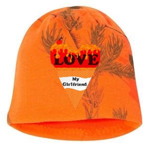 Boyfriend Girlfriend Couple Matching Love Ice Cream Kati - Camo Knit Beanie