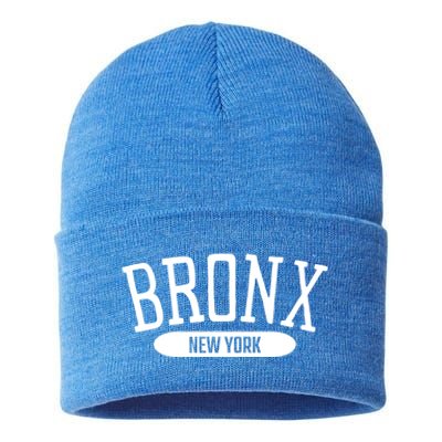 Bronx Gift College Style Bronx New York Ny Gift Sustainable Knit Beanie